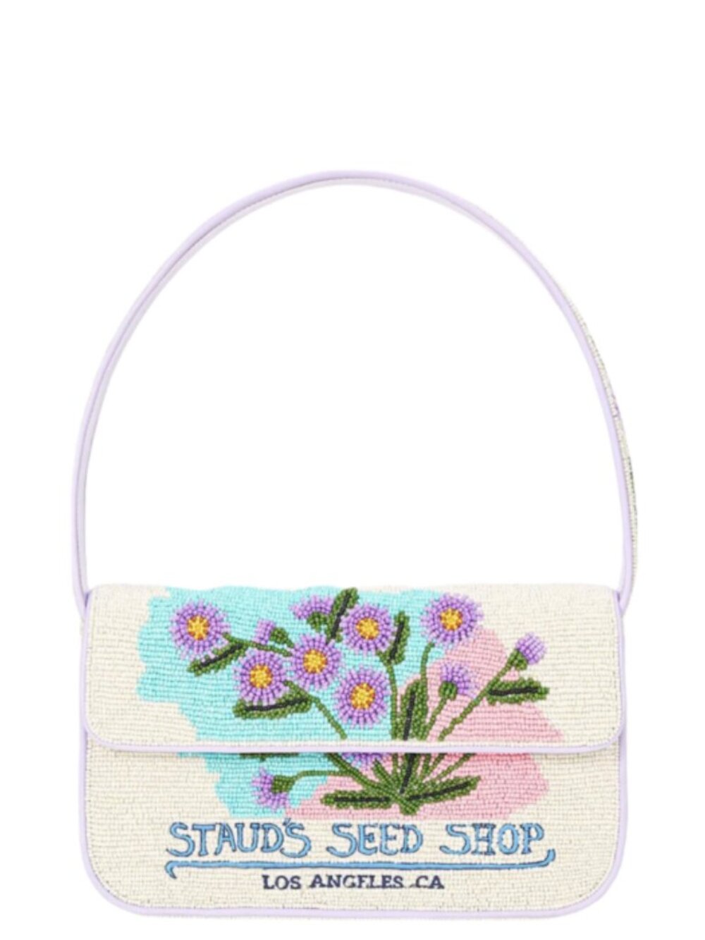 STAUD Tommy Beaded Bag, California Aster